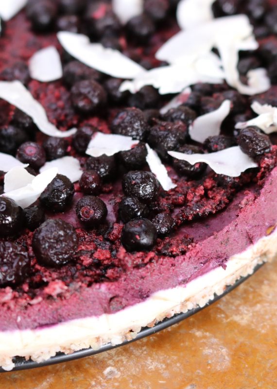Ωμό Vegan Blueberry Cheesecake με Στέβια | Mama Earth